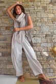 Oscar Drape Trapeze Tank Mocha